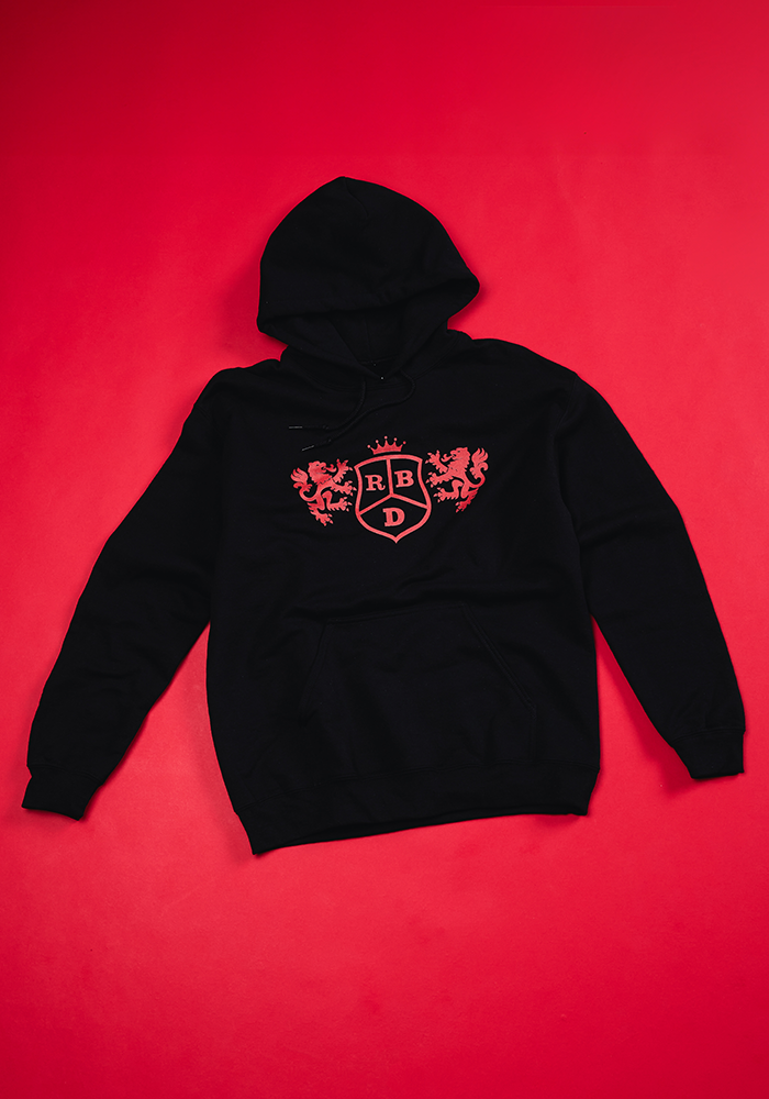 RBD Black Emblem Hoodie Front