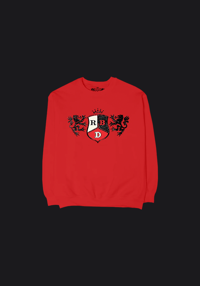 RBD Red Emblem Crewneck Front 2