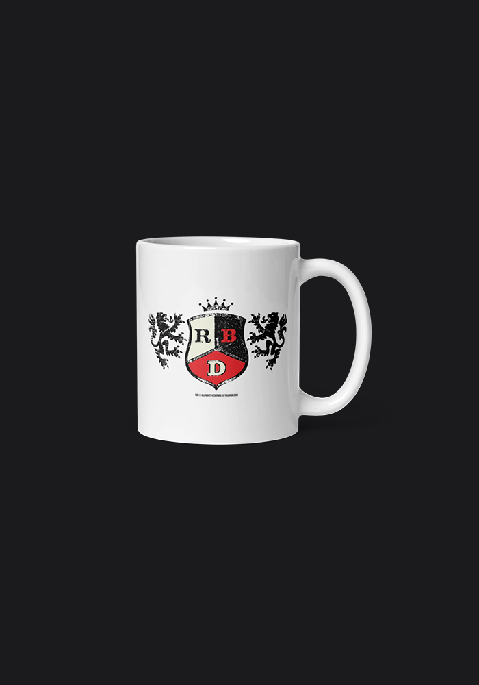 RBD White Emblem Mug Back