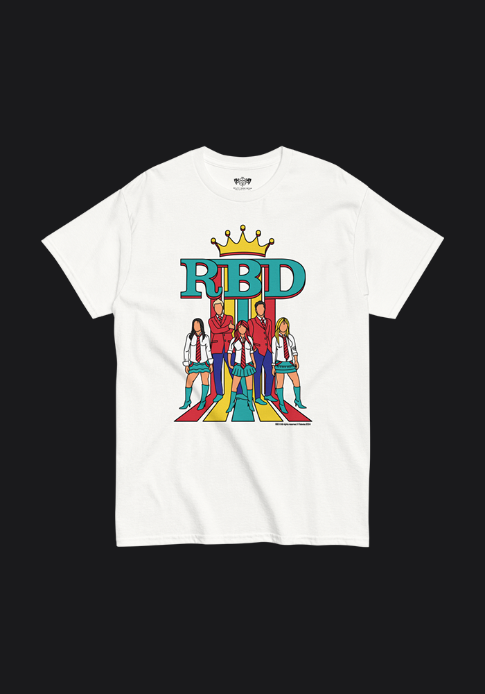 RBD Rainbow Silhoutte White Tee