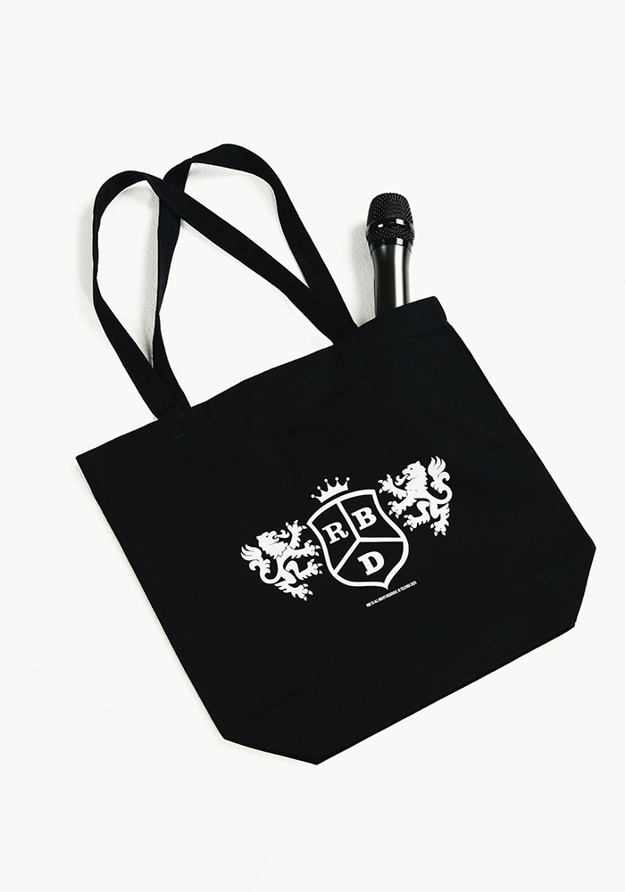 RBD Black Emblem Tote Bag With Mic